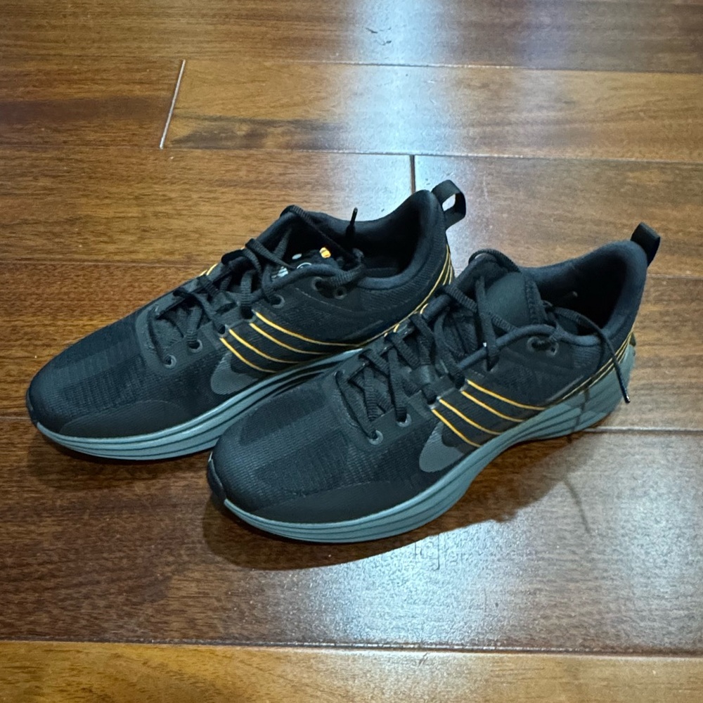 Nike Black and Gold Athletic Shoes